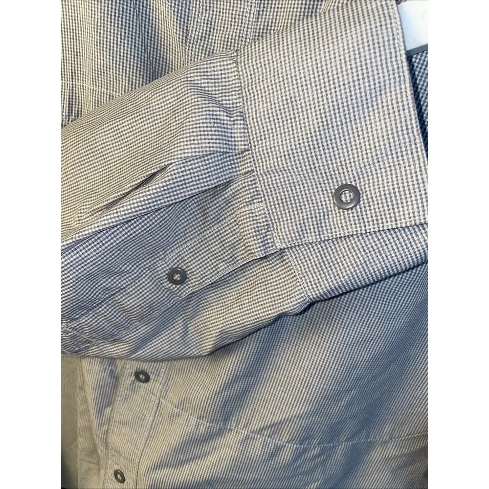 The North Face Shirt Mens XXL Long Sleeve Pockets Button‎ Up Lightweight Gray